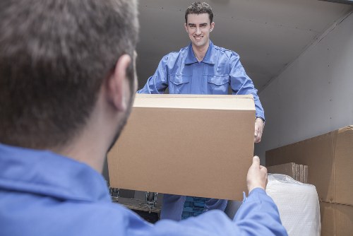 Removal team helping with a home move in Mitcham