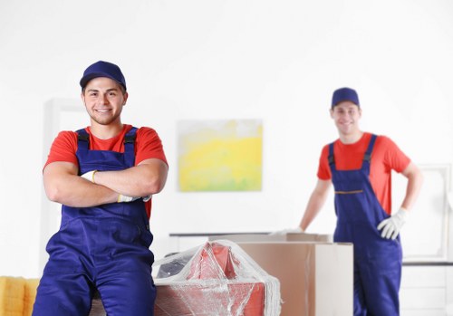 House movers handling a local move in Mitcham