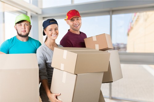 Checklist and boxes prepared for moving day in a Mitcham home