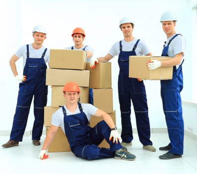 Loading furniture into a removal van during a local Mitcham move