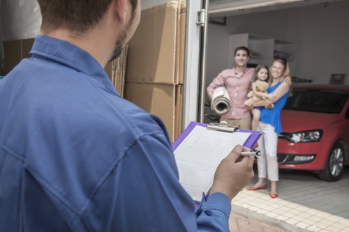 Commercial moving service handling office furniture in Mitcham