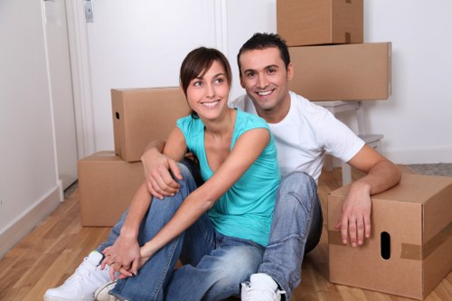 Furniture being handled carefully during a Mitcham home move