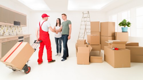 Careful loading support for a Mitcham man and van move