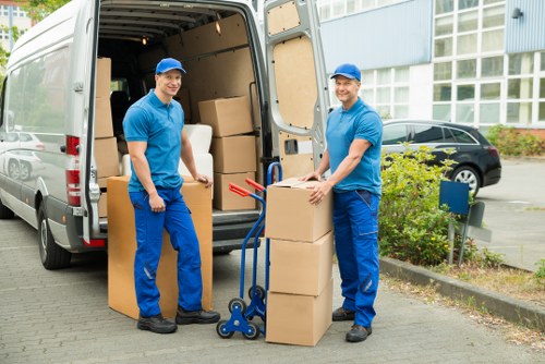 Furniture being transported from a Mitcham property