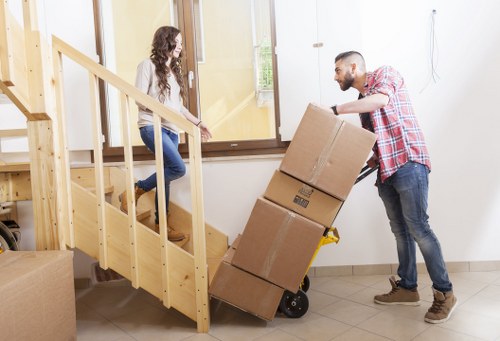 Man and van service helping with a flat move in Mitcham