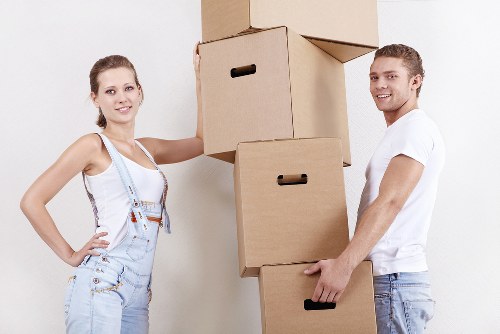 Packing and furniture handling during a commercial office move